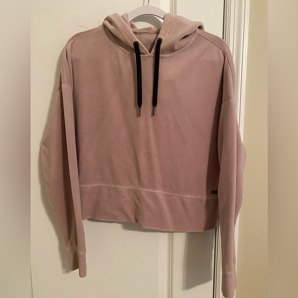 Calvin Klein performance velvet hoodie